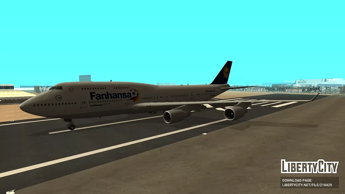 Lufthans Boeing 747-430 D-ABVK Fannanza Liver / GTA San Andreas