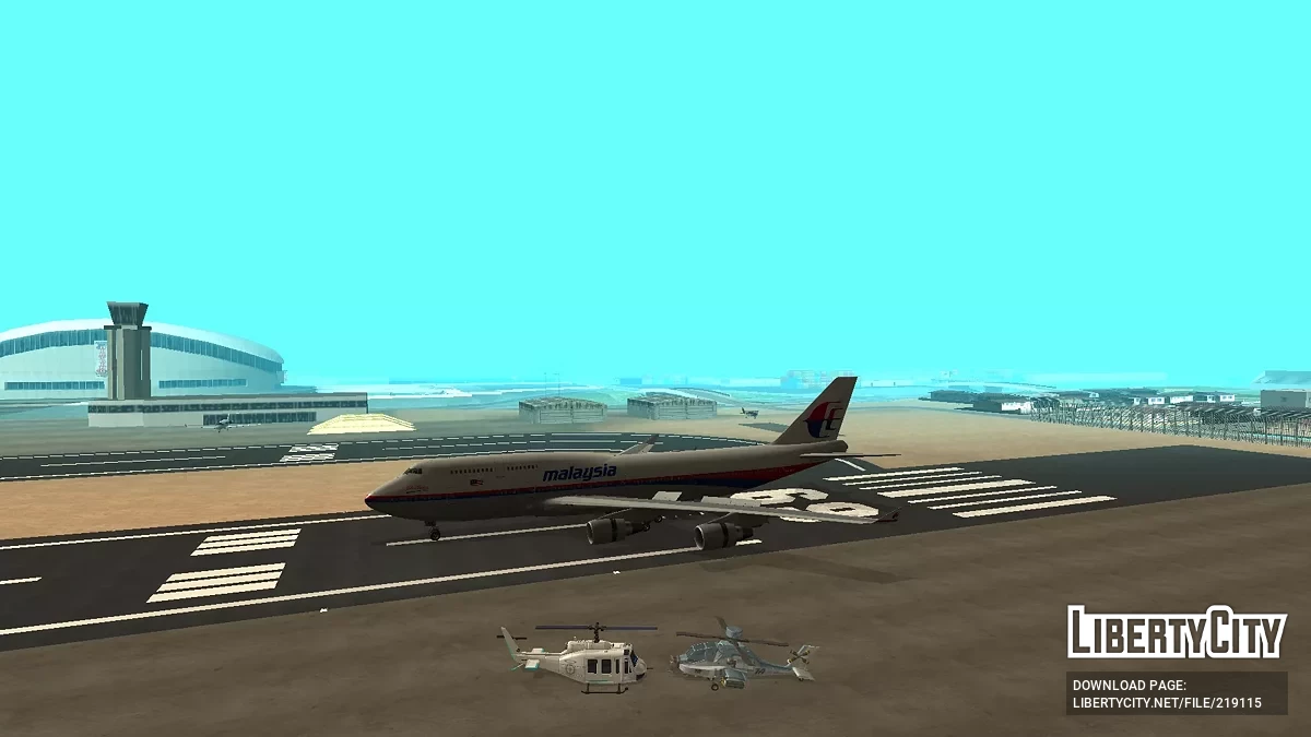Malaysia Airlines Boeing 747-4H6 9M-MPK / GTA San Andreas