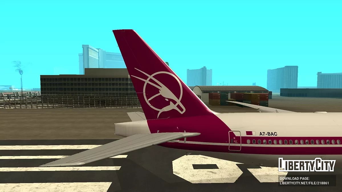 Qatar Airways Boeing 777-3DZER A7-BAC Retro Livery (remastered version) / جي تي إيه سان أندرياس