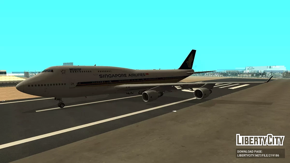 Singapore Airlines Boeing 747-412 9V-SMA / GTA San Andreas