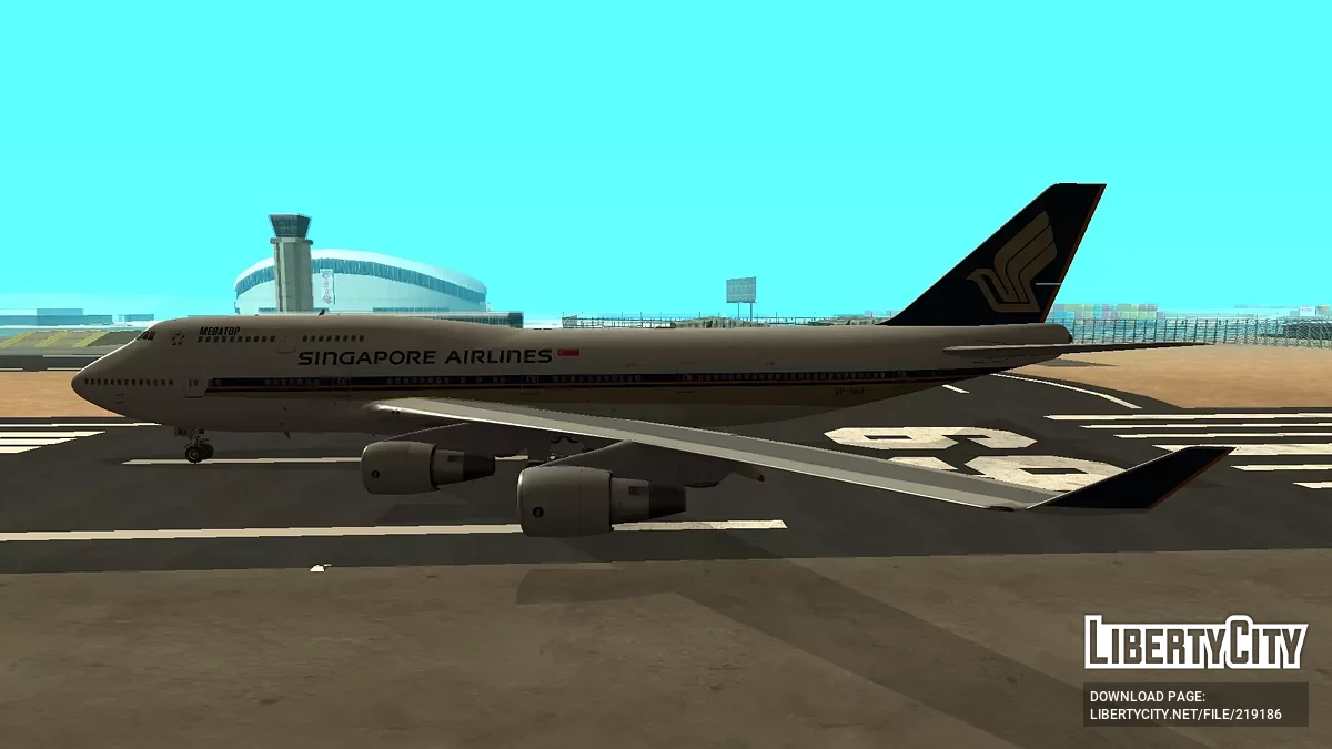 Singapore Airlines Boeing 747-412 9V-SMA / GTA San Andreas
