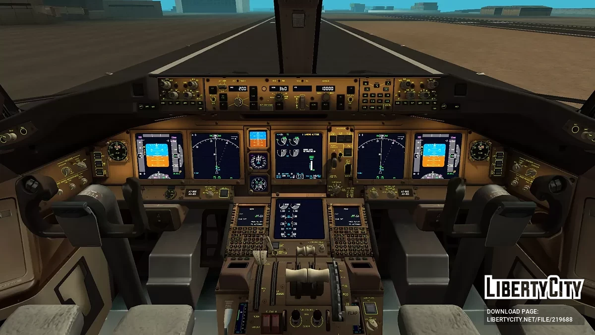 Qatar Airways Boeing 777-3DZER A7-BEE 25 Years of Excellence Sticker / GTA San Andreas