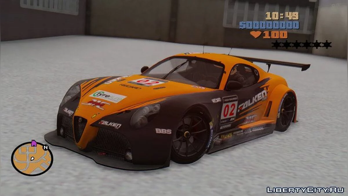Alfa Romeo 8C Competizione GT3 2009 / GTA San Andreas