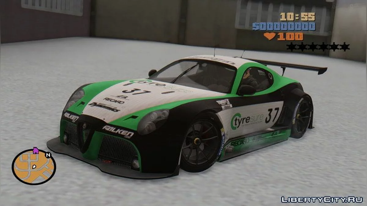 Alfa Romeo 8C Competizione GT3 2009 / GTA San Andreas