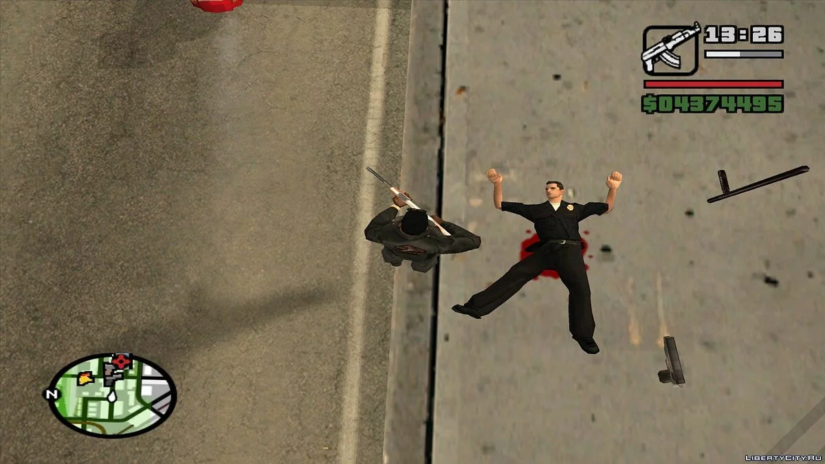 Plus d'animations de morts (v2) / GTA San Andreas
