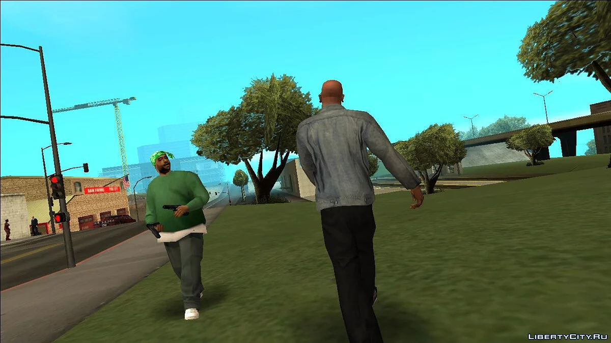 Анімація ходьби пішки та в присяді з бета-версії / GTA San Andreas