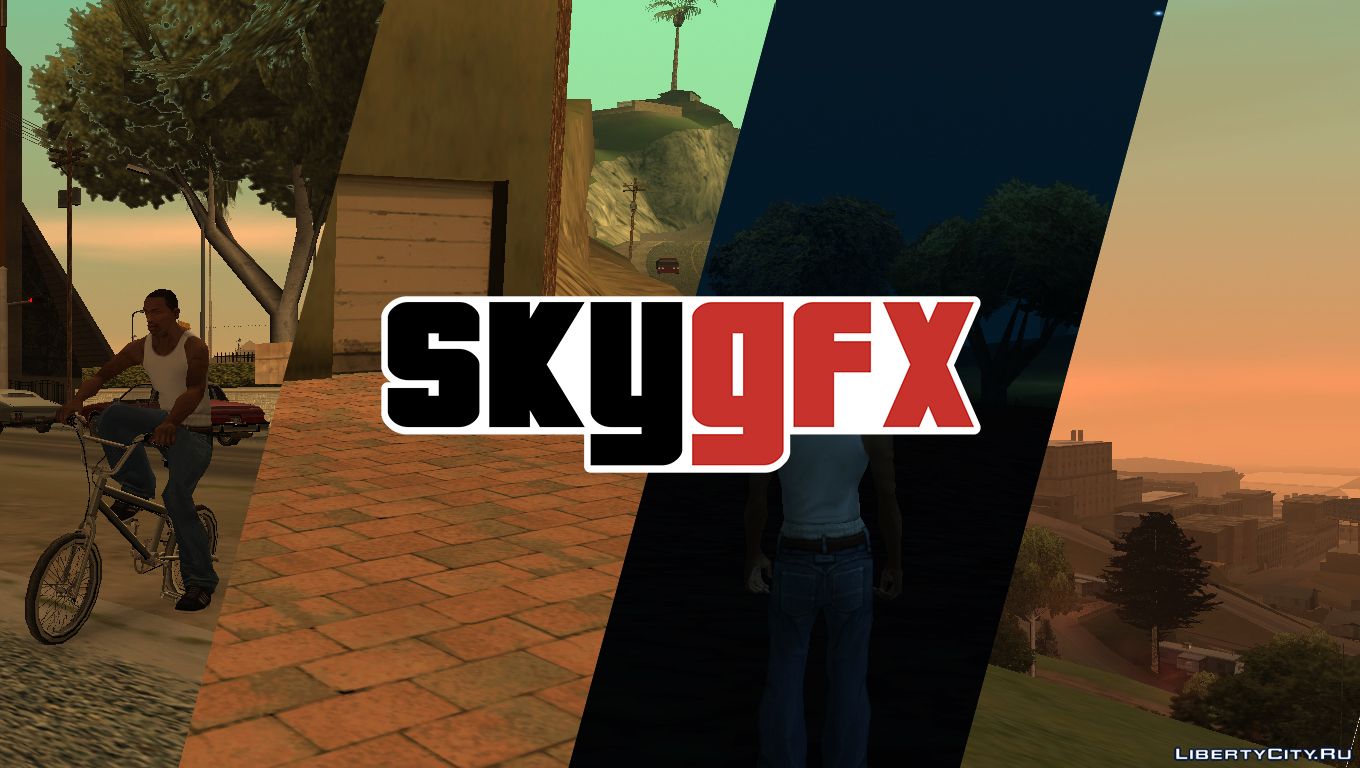 Grand Theft Auto: San Andreas GAME MOD SkyGfx: PS2 graphics for PC v.4.2b -  download
