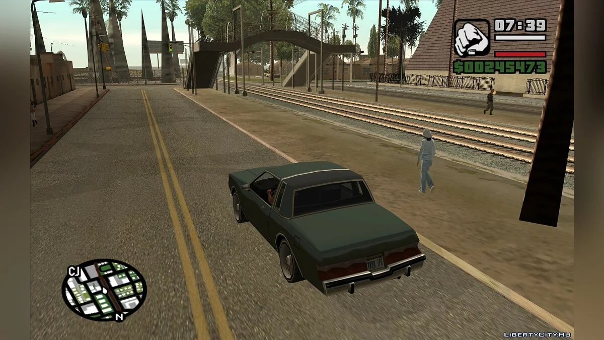 Deaktivierung der Minikarte, wenn Sie zu Fuß unterwegs sind (GPS) / GTA San Andreas