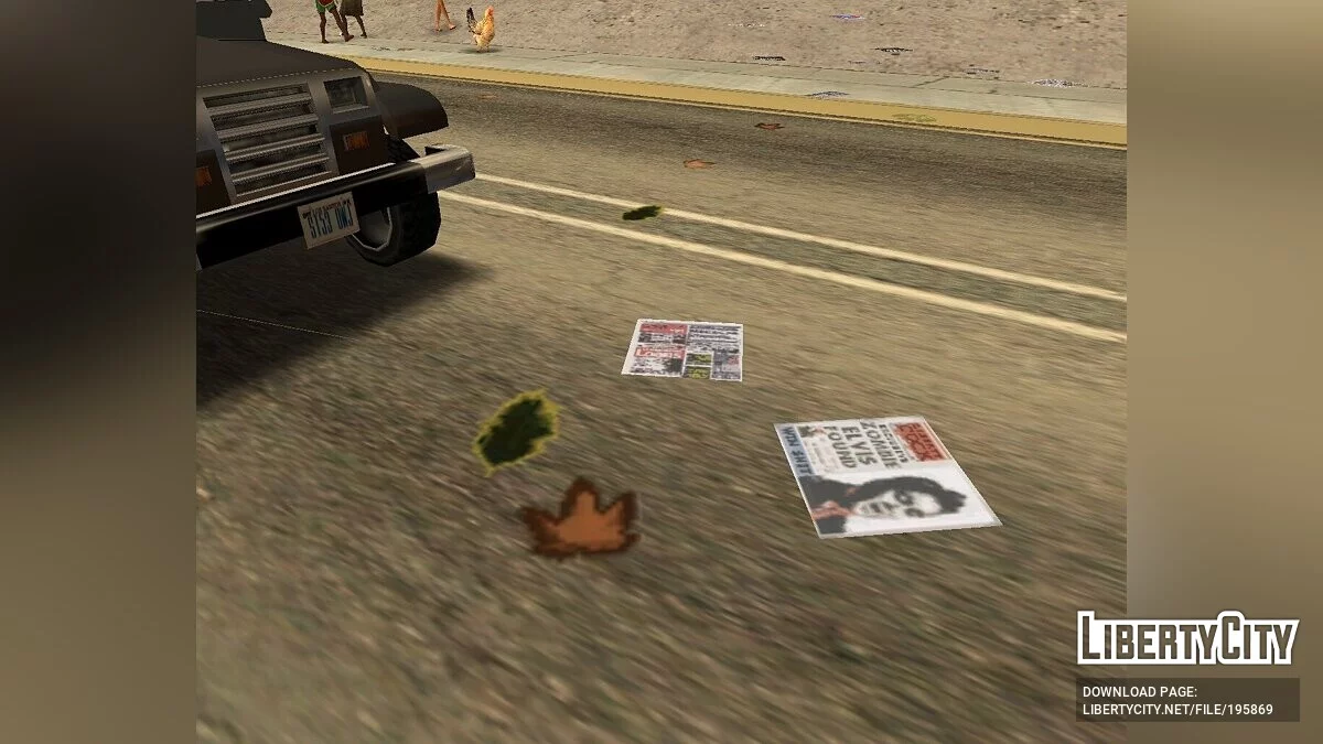 القمامة على الطرق كما في GTA 3 / GTA VC / جي تي إيه سان أندرياس