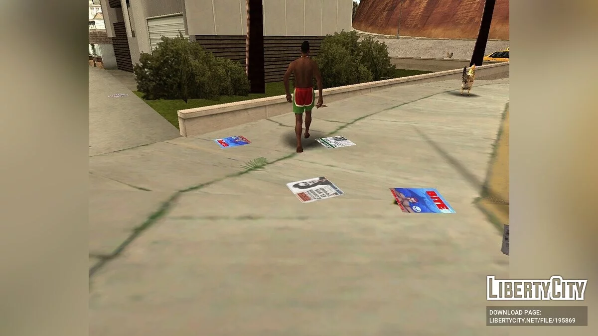 القمامة على الطرق كما في GTA 3 / GTA VC / جي تي إيه سان أندرياس