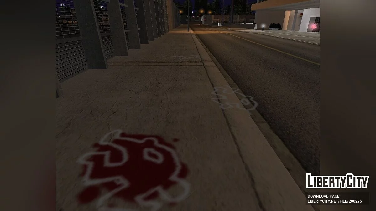 Leichen werden mit Kreide umrandet / GTA San Andreas