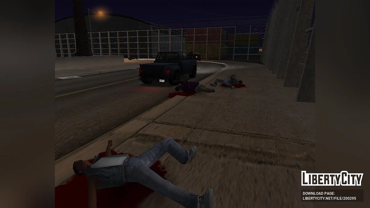 Leichen werden mit Kreide umrandet / GTA San Andreas