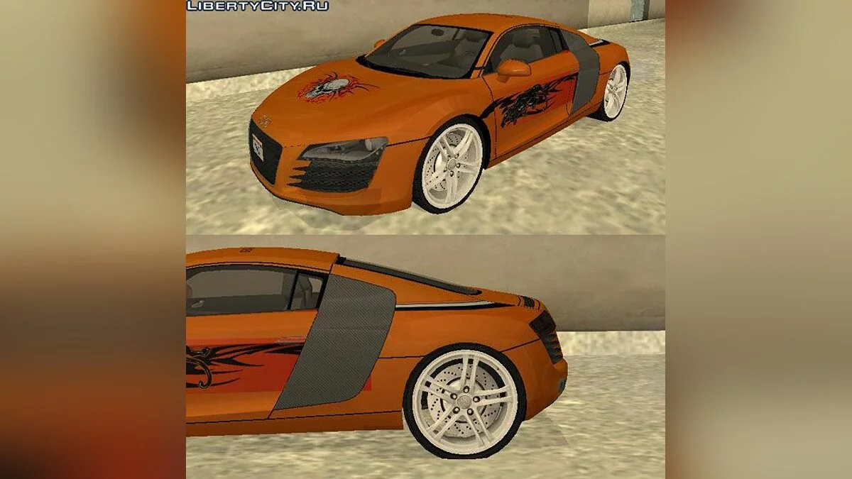 Audi R8 Orange / GTA San Andreas