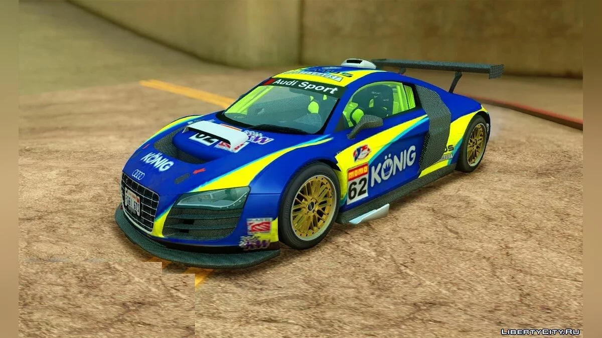 2008 Audi R8 LMS v2.0.6 / GTA San Andreas