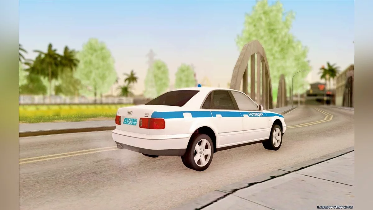 Audi A8 Автомобіль Патрульної Поліції / GTA San Andreas