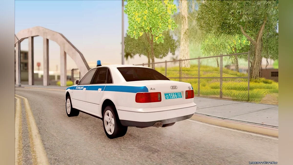 Audi A8 Автомобіль Патрульної Поліції / GTA San Andreas