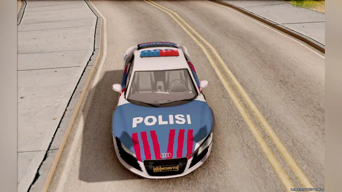 Audi R8 Policía Indonesia / GTA San Andreas