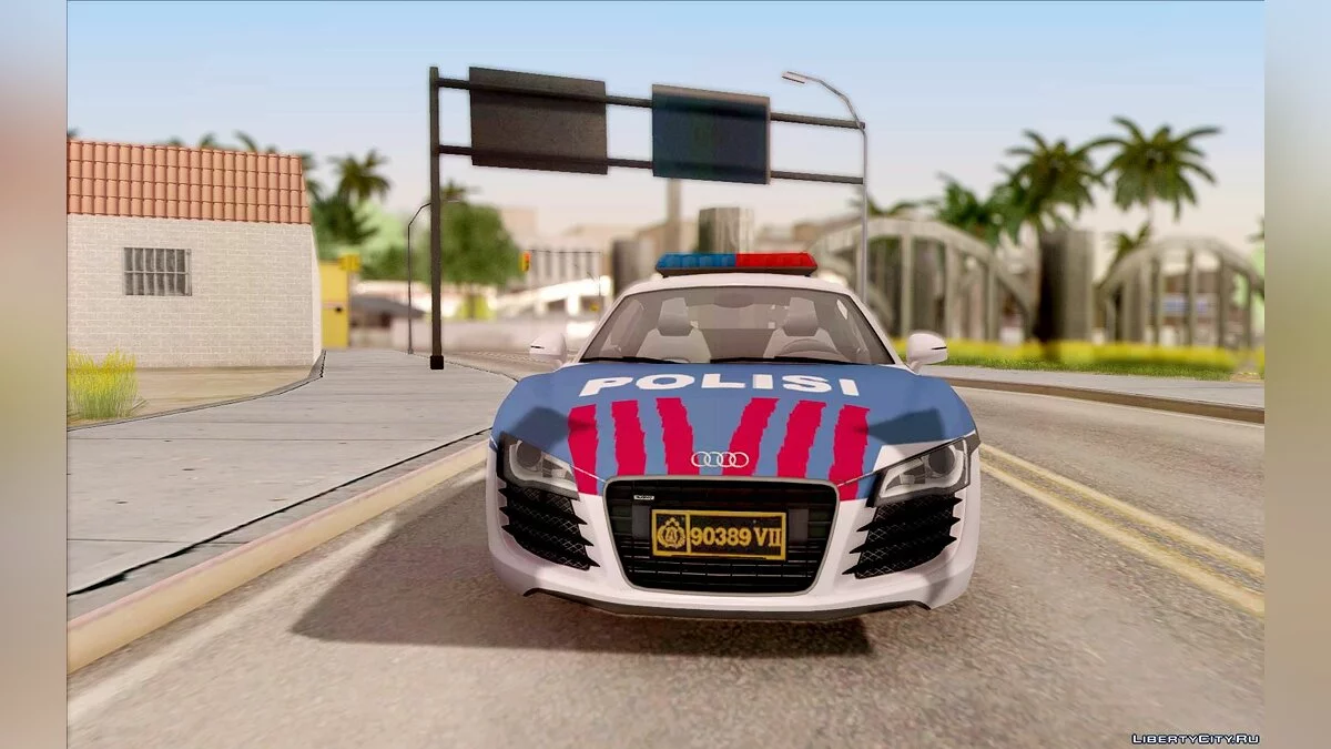 Audi R8 Policía Indonesia / GTA San Andreas