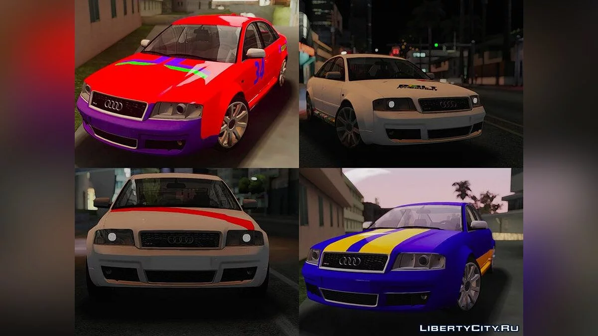 Audi RS6 C5 2002 [Pekerjaan Cat|Template|HQ] / GTA San Andreas