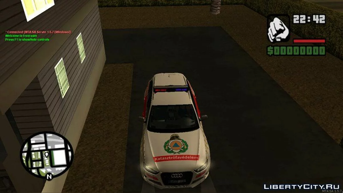 Audi RS4 Avant Tuzoltosag - Audi RS4 Avant Угорський пожежний підрозділ / GTA San Andreas
