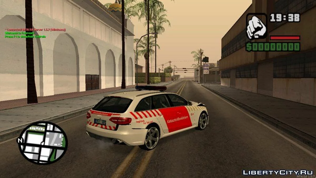 Audi RS4 Avant Tuzoltosag - Audi RS4 Avant Угорський пожежний підрозділ / GTA San Andreas
