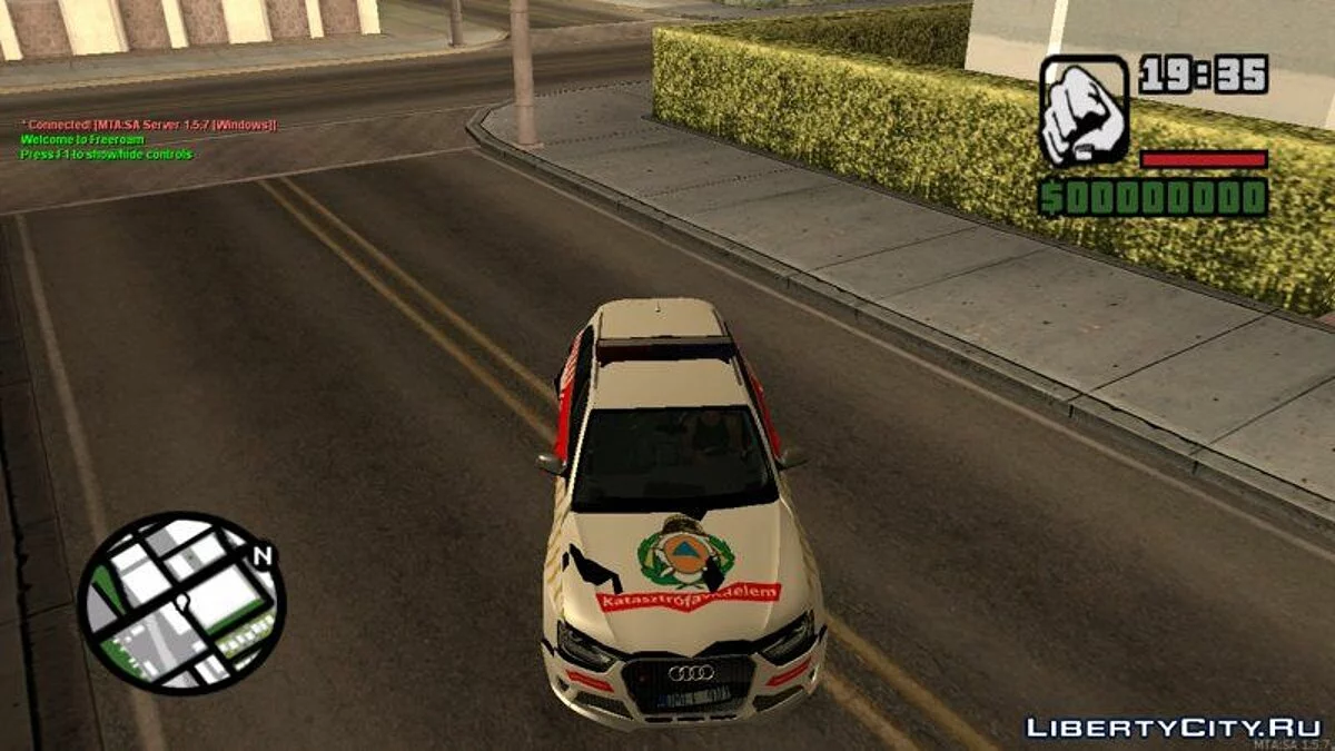 Audi RS4 Avant Tuzoltosag - Audi RS4 Avant Угорський пожежний підрозділ / GTA San Andreas