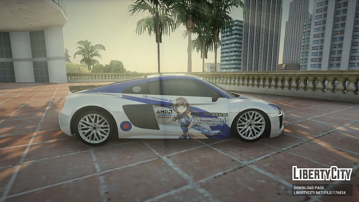 أودي R8 V10 رين شيبويا / جي تي إيه سان أندرياس