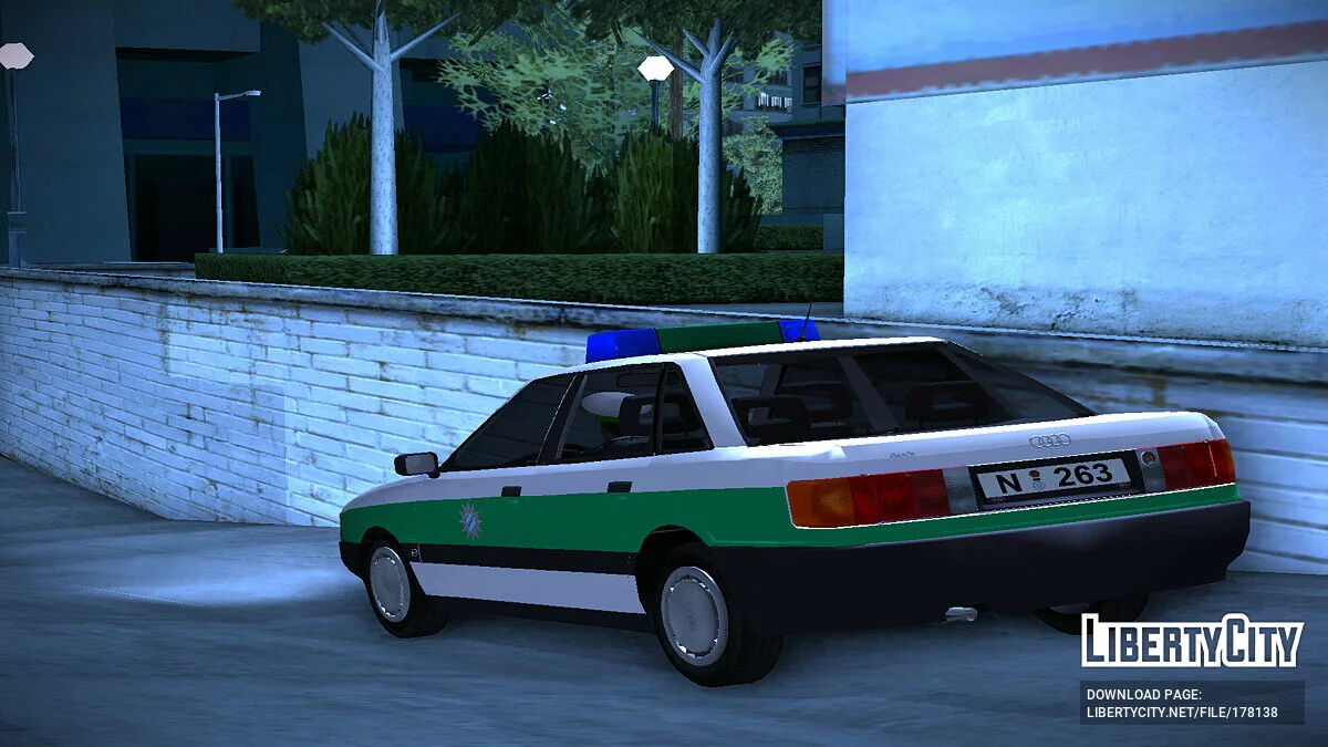 Audi 80 B3 - Polícia / GTA San Andreas