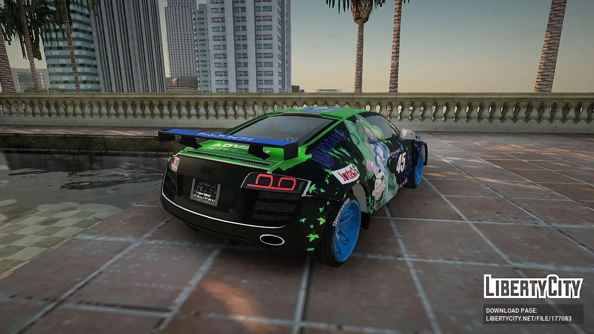 Audi R8 V1.0 Itasha Yoshino Hermit DAL LWP / جي تي إيه سان أندرياس
