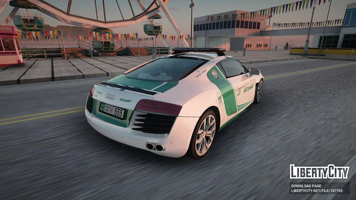 Audi R8 FSI Policía de Dubái / GTA San Andreas
