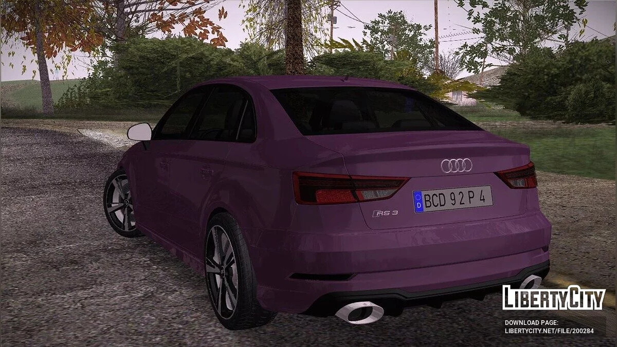 Audi RS3 Sedan 2017 / GTA San Andreas