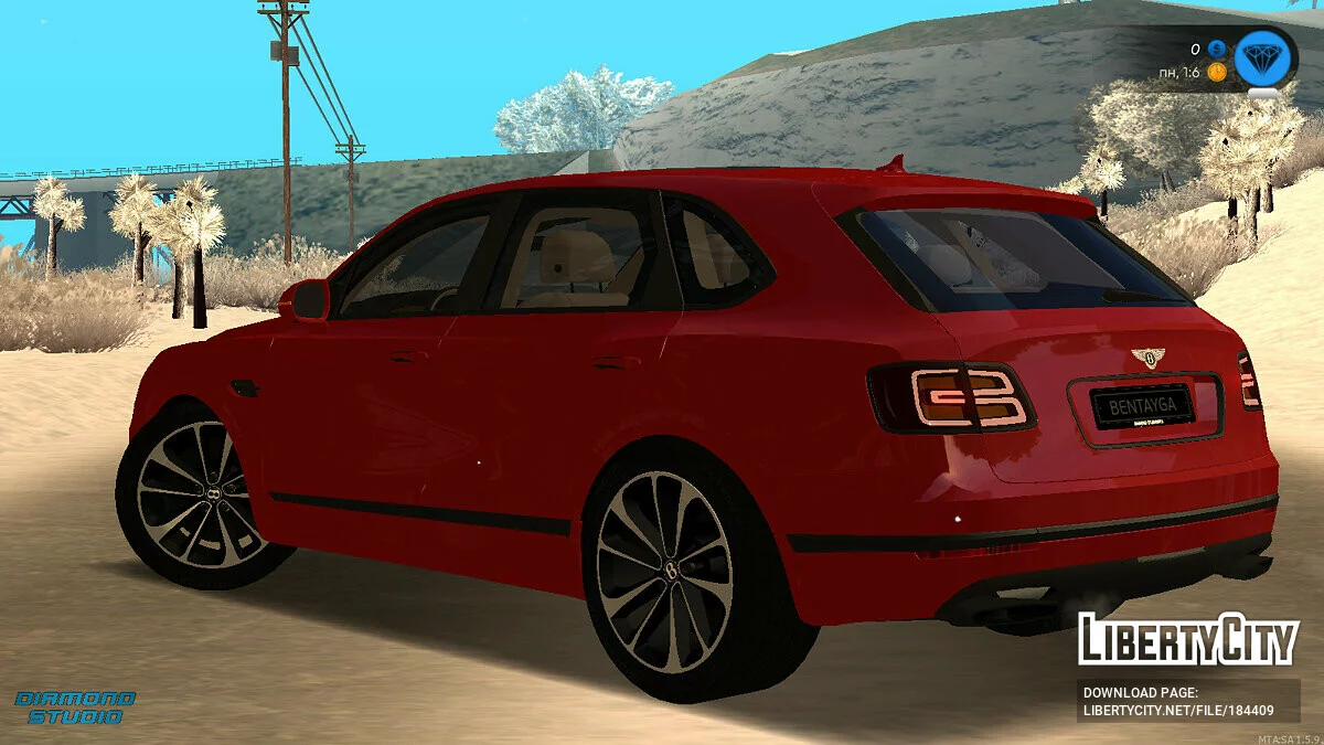 Bentley Bentayga + CCD / GTA San Andreas