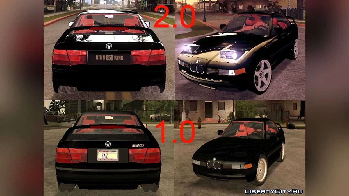 BMW 850i (بومر سيرجي) v2.0 النهائي / جي تي إيه سان أندرياس