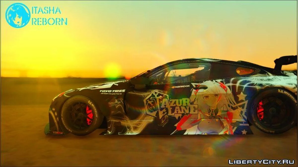 BMW M8 Itasha Аянами та Принц Євген з Azur Lane GTE / GTA San Andreas