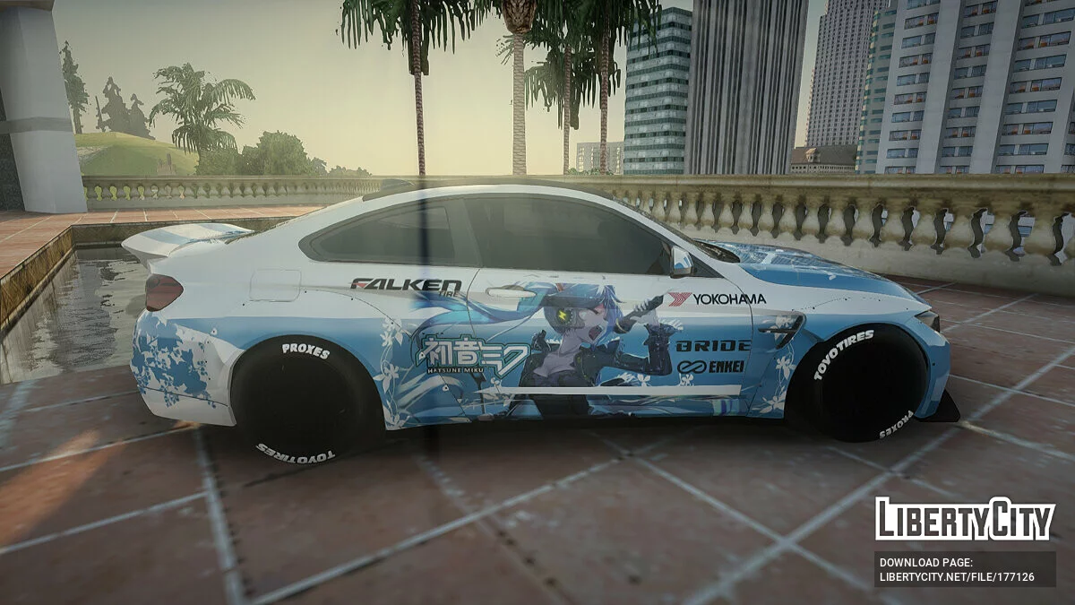 BMW M4 Itasha Hatsune Miku 2017 Liberty Walk / GTA San Andreas