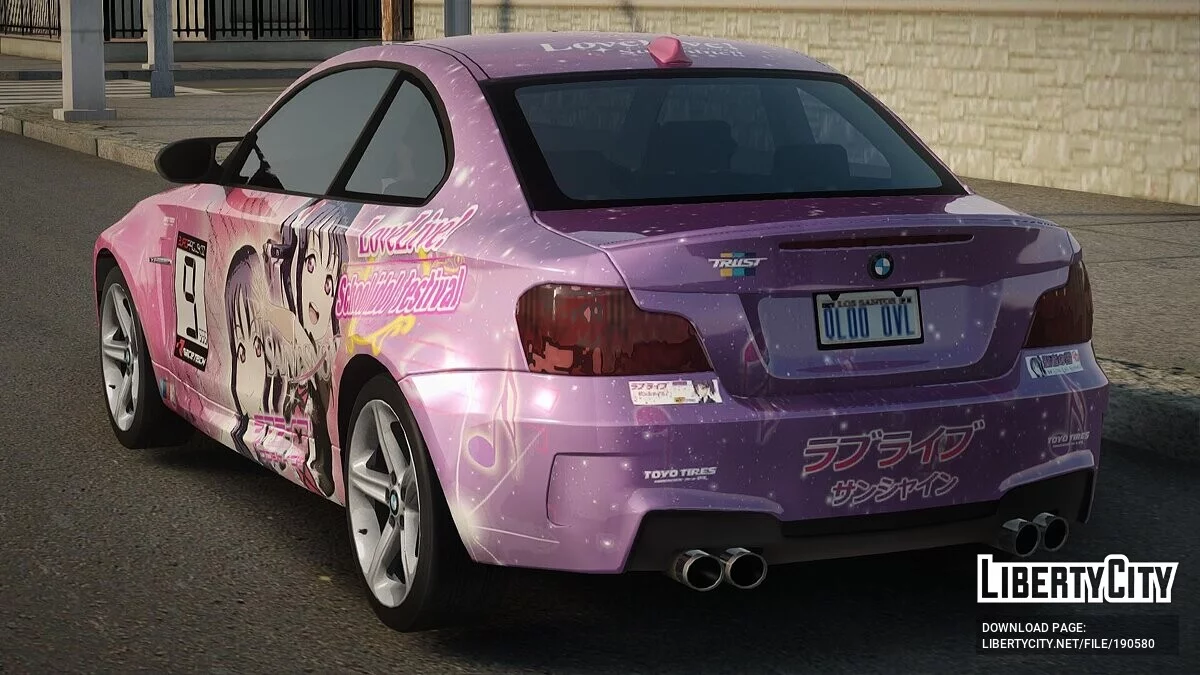 BMW Serie 1 M Coupé 2012 Love Live Itasha / GTA San Andreas