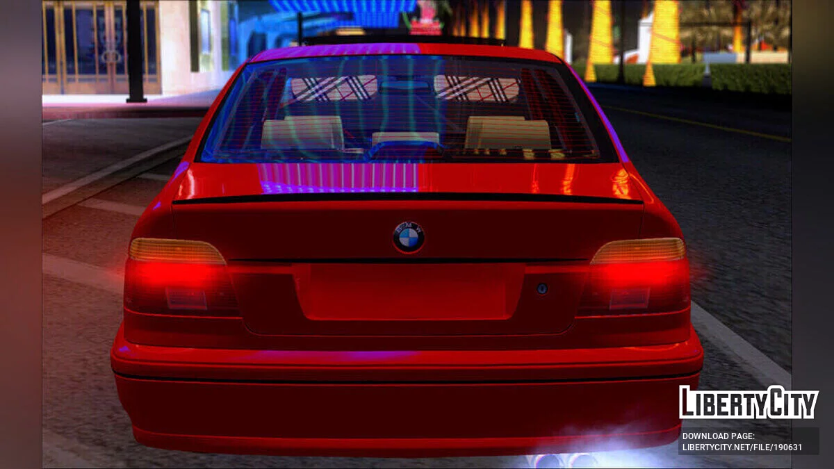 BMW 5.30d Rot Schwarz / GTA San Andreas