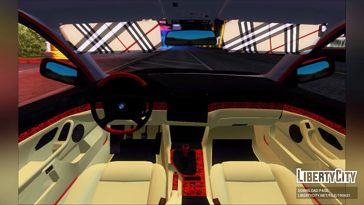 BMW 5.30d Rot Schwarz / GTA San Andreas