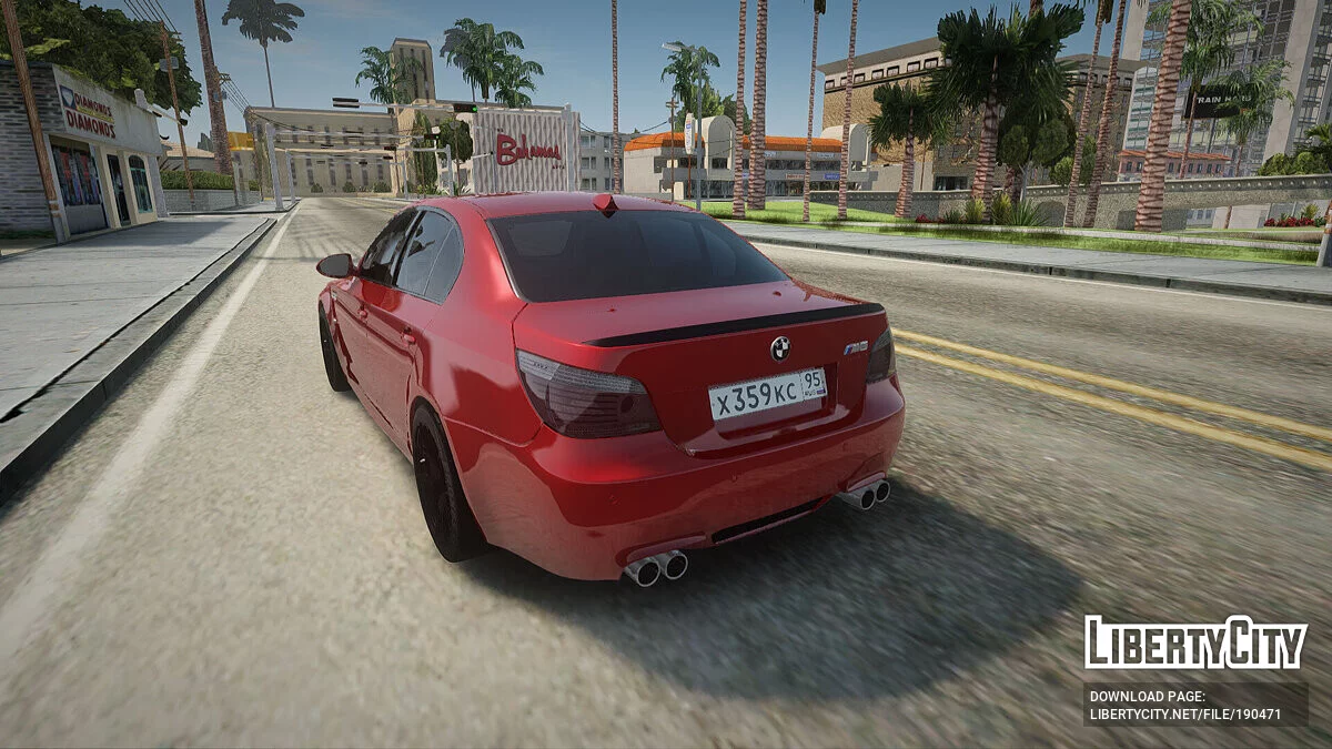 BMW M5 E60 Дикая Вишня / GTA San Andreas