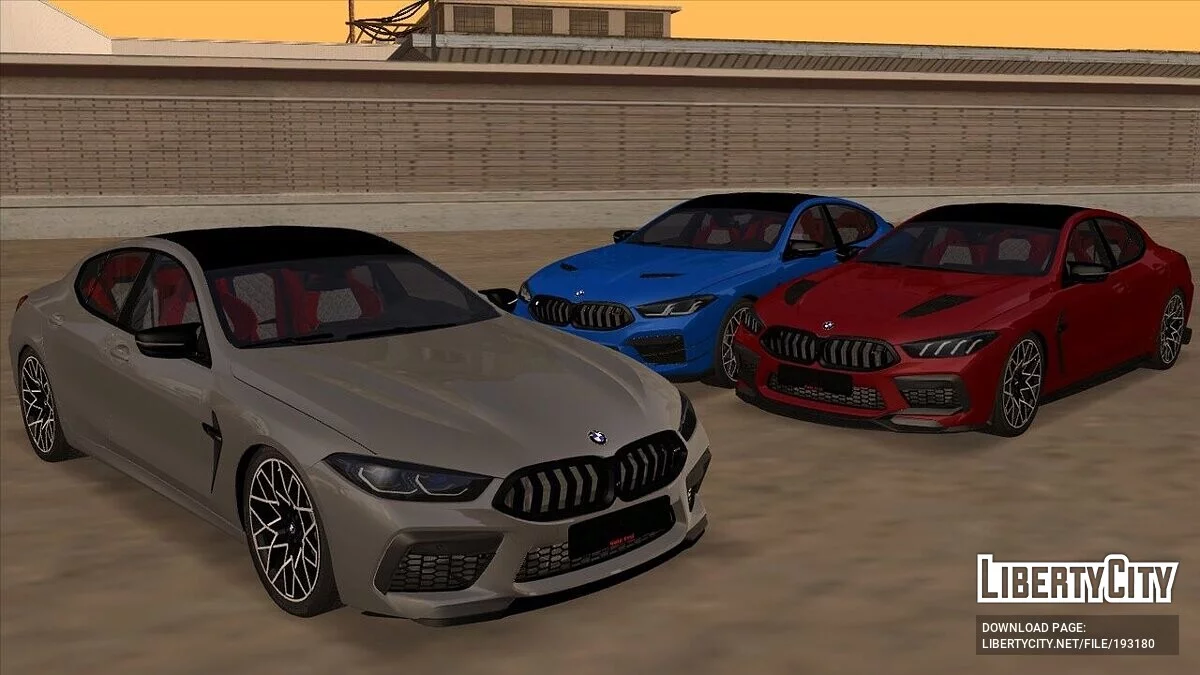 BMW M8 Gran Coupe + CCD / جي تي إيه سان أندرياس
