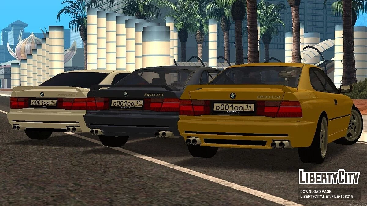 BMW 8-Series 850CSi + CCD / GTA San Andreas
