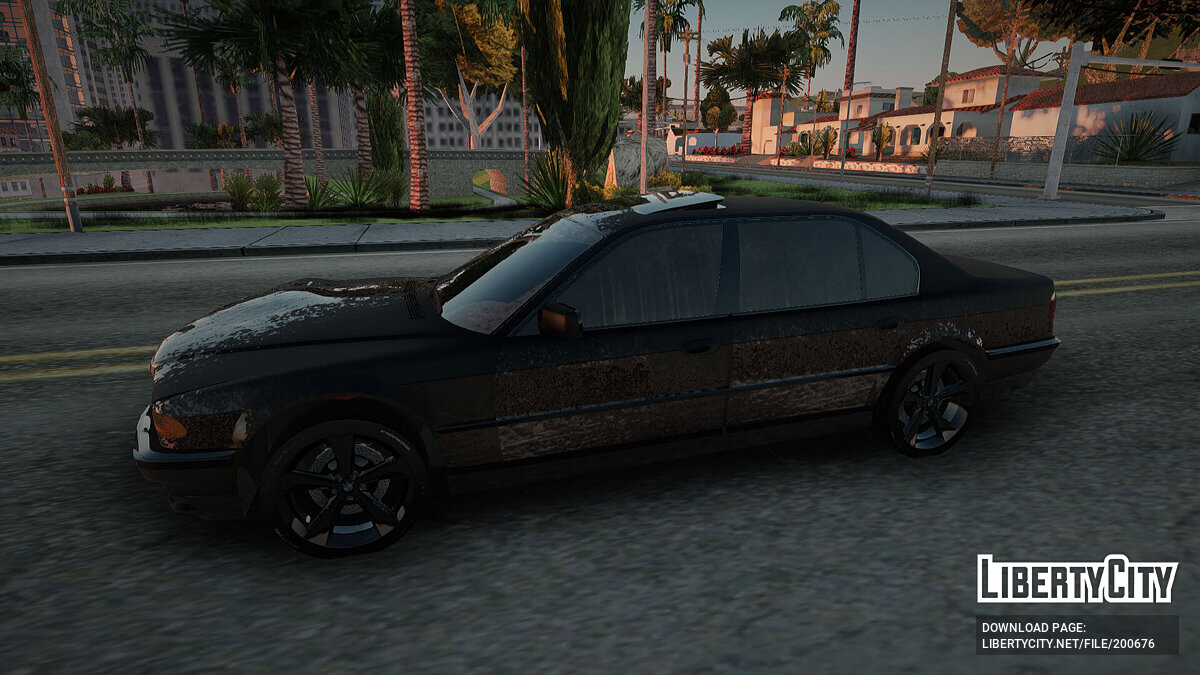 Download BMW 750 Damaged for GTA San Andreas