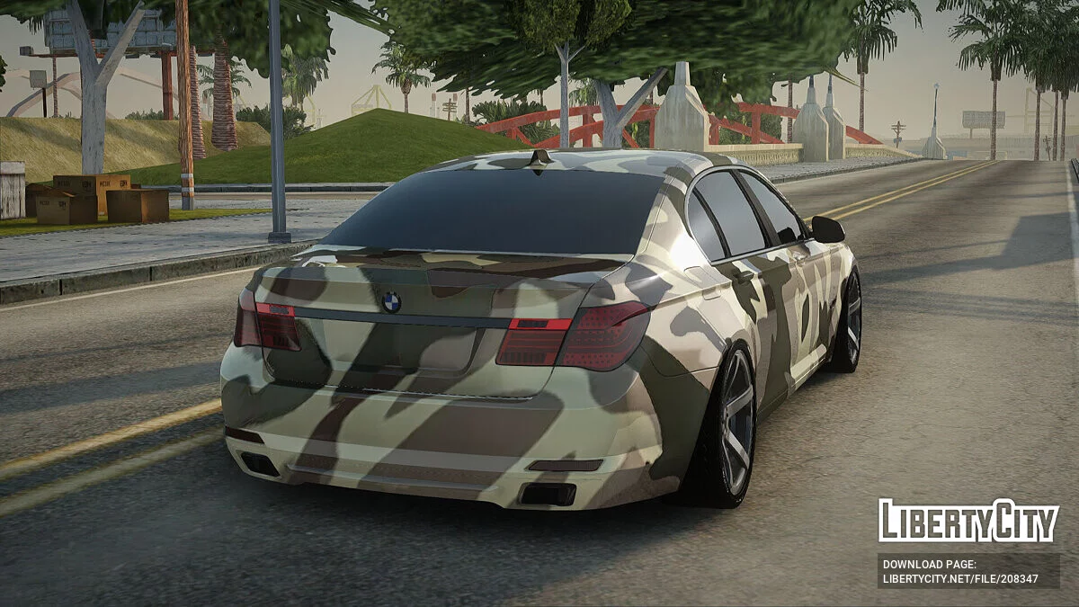 BMW 7 Camuflaje / GTA San Andreas