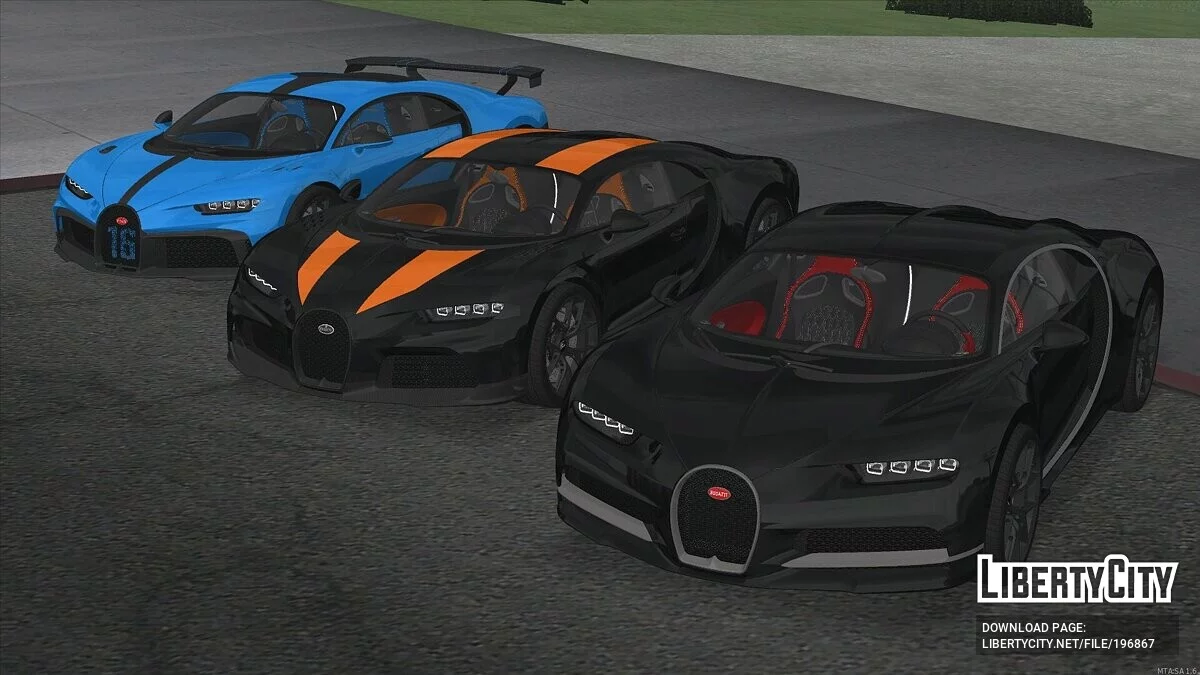 Bugatti Chiron / GTA San Andreas