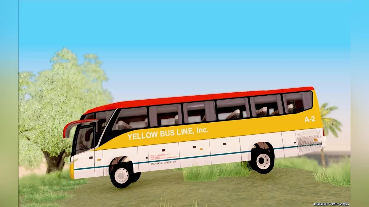 Marcopolo G7 - Yellow Bus Line A-2 / GTA San Andreas