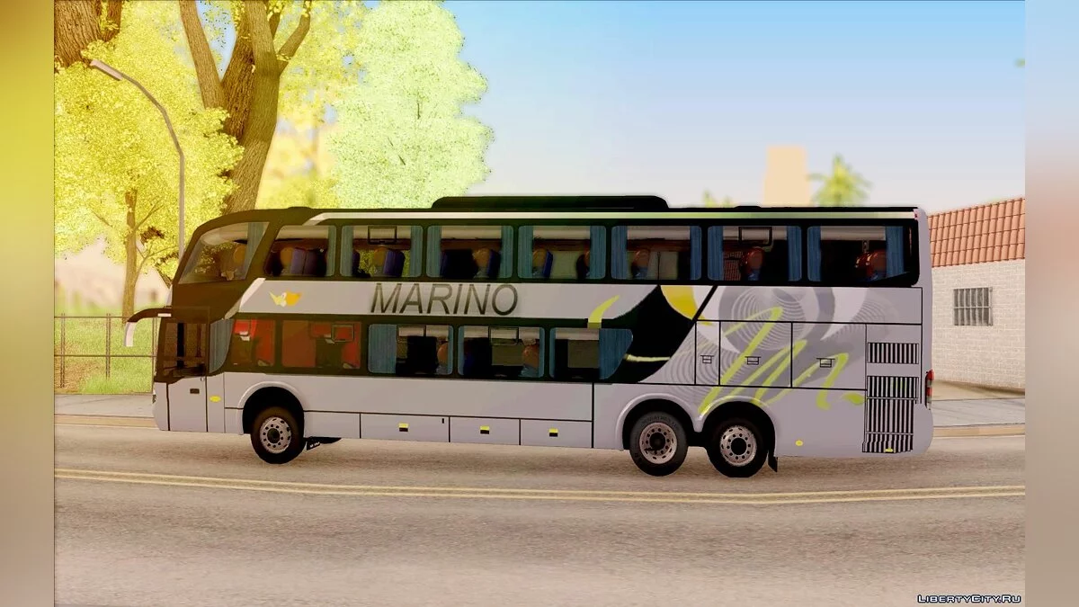 Marcopolo Paradiso 1800 G6 DD Marino Autolinee (Gray) / GTA San Andreas