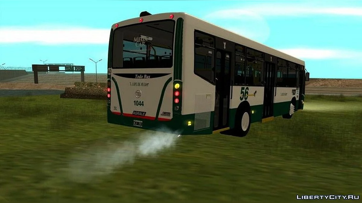 Linea 56 Todobus Pompeya II Agrale MT15 内部 1044 ImVehFt / GTA San Andreas