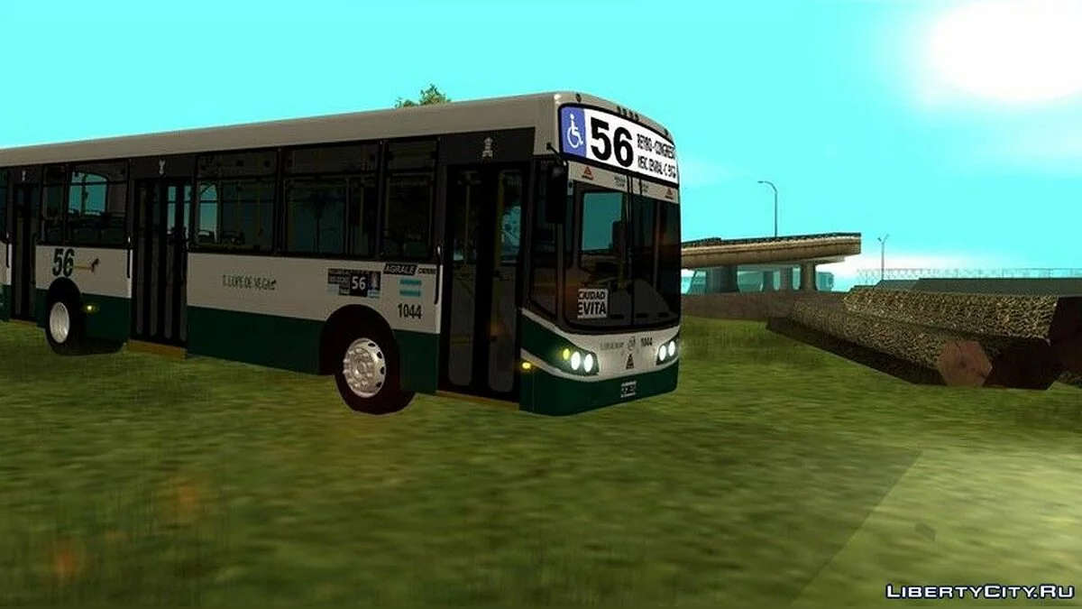 Linea 56 Todobus Pompeya II Agrale MT15 内部 1044 ImVehFt / GTA San Andreas