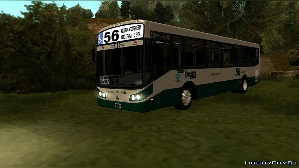 Linea 56 Todobus Pompeya II Agrale MT15 内部 1044 ImVehFt / GTA San Andreas