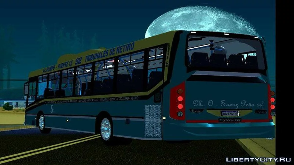 Mercedez Benz Metalpar Iguazu O-500 Line 92 / GTA San Andreas